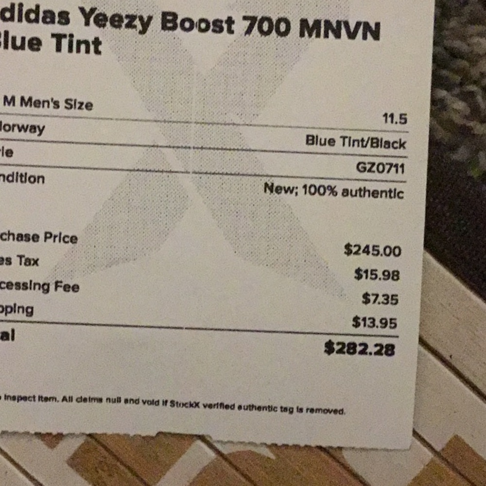 Yeezy brand new from stock x